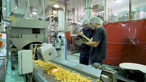 膨化食品加工企業采用了Corona Process近紅外光譜儀的在線檢測方案。